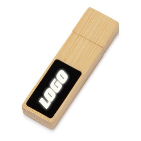 USB 2.0- флешка на 32 Гб c подсветкой логотипа «Bamboo LED»