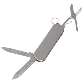 Мультитул-складной нож 3-в-1, металлик
