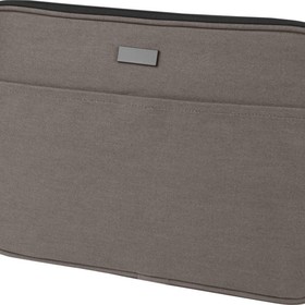 Чехол для 14-дюймового ноутбука Joey объемом 2 л из брезента, переработанного по стандарту GRS, серый