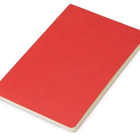 Блокнот «Wispy» линованный в мягкой обложке, красный (P)