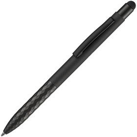 Ручка шариковая со стилусом Digit Soft Touch, черная