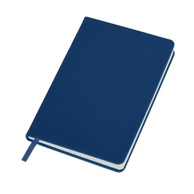 Бизнес-блокнот C2 софт-тач, твердая обложка, 128 листов, темно-синий