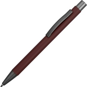 Ручка металлическая soft-touch шариковая «Tender», бургунди