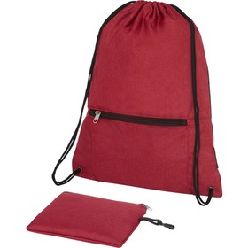 Складной рюкзак со шнурком Coss, heather dark red