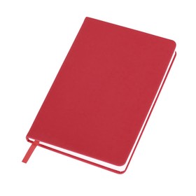 Бизнес-блокнот C2 софт-тач, твердая обложка, 128 листов, красный