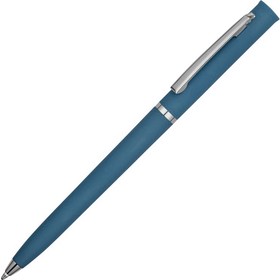 Ручка пластиковая шариковая «Navi» soft-touch, цвет морской волны