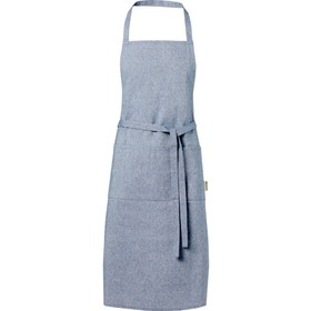 Pheebs 200 g/m2 recycled cotton apron, синий