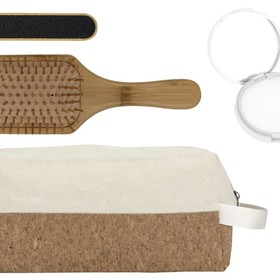 Подарочный набор с пилкой, бальзамом и расческой, белый