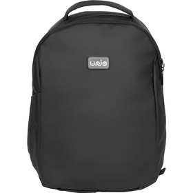 Рюкзак Sofit для ноутбука из экокожи, черный с гравировкой