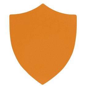 ПАТЧ ЩИТ soft-touch (оранжевый ) 6,6 х 5,5 см
