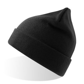 Шапка PIER-S, черный, верх: 100% полиэстер, подкладка: 100% полиэстер