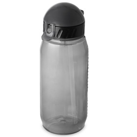 Бутылка для воды с трубочкой «Little», 400 мл, серый