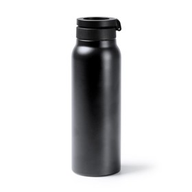 Термобутылка HEYDUD с двойными стенками и корпусом из переработанной нержавеющей стали, черный