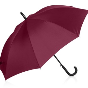 Зонт-трость Reviver с куполом из переработанного пластика, бордовый