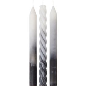 Набор столовых свечей с градиентом 