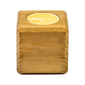 Свеча в декоративном подсвечнике, орех, манго