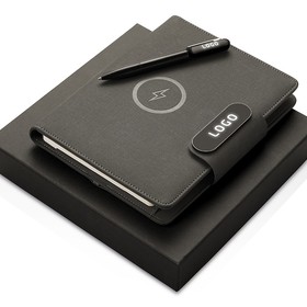 Подарочный набор металлическая ручка и блокнот А5 