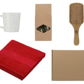 Подарочный набор для ванны с полотенцем, расческой и кружкой