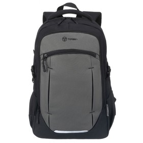 Рюкзак TORBER CLASS X, чёрно-серый, 46 x 32 x 18 см + Мешок для сменной обуви в подарок!