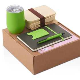 Набор с термокружкой, блокнотом, ручкой и ланчбоксом 