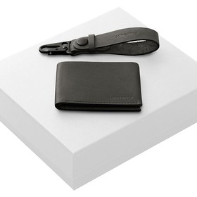 Подарочный набор Long River: кошелек, ремешок для ключей, белая коробка