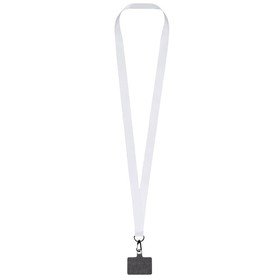 Ланъярд 2 см под сублимацию с трендовым карабином и большим держателем для телефона из ПЭ, черный