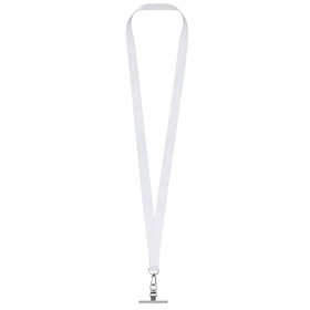 Ланъярд 2 см под сублимацию с трендовым карабином и металлическим держателем для телефона, серебристый