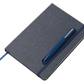 Набор блокнот А5 с магнитным держателем для ручки и подставкой для телефона и металлической шариковой ручкой 