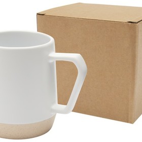 Dolce керамическая кружка объемом 300 мл с матовой отделкой, белый