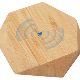 Беспроводное зарядное устройство «Gex», 15 Вт, бамбук