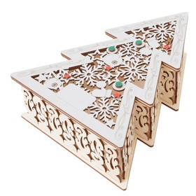 Шкатулка из фанеры в виде елки 