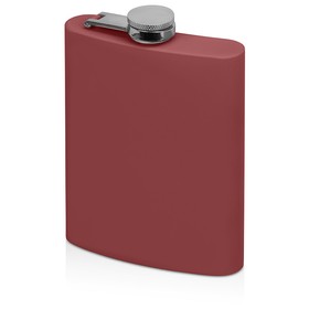 Фляжка 240 мл Remarque soft touch, 304 сталь, бургунди