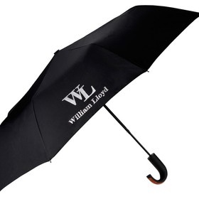 Складной зонт полуавтоматический  William Lloyd, черный