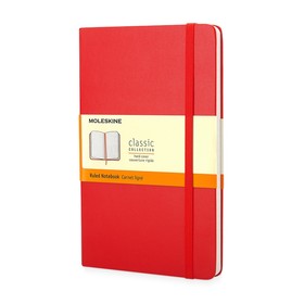Записная книжка Moleskine Classic (в линейку) в твердой обложке, Pocket (9x14см), красный