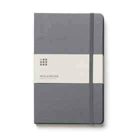 Записная книжка Moleskine Classic (в линейку) в твердой обложке, Pocket (9x14см), серый