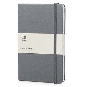 Записная книжка Moleskine Classic (в линейку) в твердой обложке, Large (13х21см), серый
