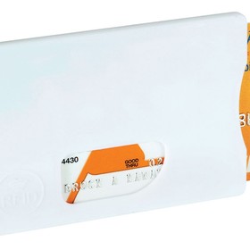 Защитный RFID чехол для кредитной каты, белый