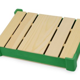 Подарочная деревянная коробка, зеленый