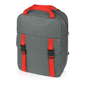 Рюкзак «Lock», серый/красный