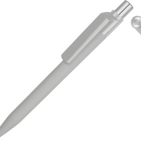 Ручка шариковая UMA «ON TOP SI GUM» soft-touch, серый