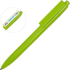 Ручка пластиковая шариковая «Mastic» под полимерную наклейку, зеленое яблоко