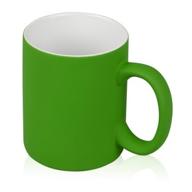 Кружка с покрытием soft-touch «Barrel of a Gum», зеленое яблоко