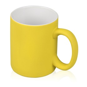 Кружка с покрытием soft-touch «Barrel of a Gum», желтый