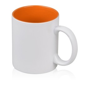 Кружка с покрытием для гравировки «Subcolor W», белый/оранжевый