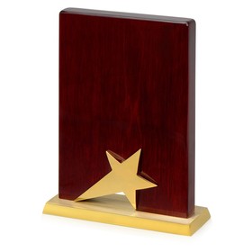 Награда «Galaxy» с золотой звездой, дерево, металл, в подарочной упаковке