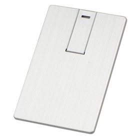 Флеш-карта USB 2.0 16 Gb в виде металлической карты 