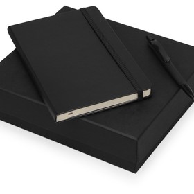 Подарочный набор Moleskine Sherlock с блокнотом А5 и ручкой, черный