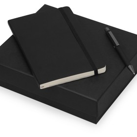 Подарочный набор Moleskine Van Gogh с блокнотом А5 Soft и ручкой, черный