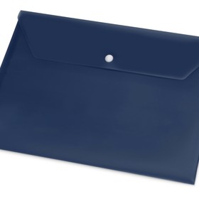 Папка-конверт А4 с кнопкой, синий