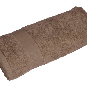 Полотенце махровое «Банный день», коричневый